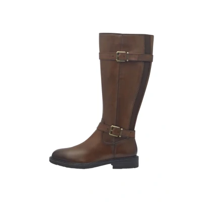 Afbeelding van Marco Tozzi Cowboy/Bikerlaarzen, Dames, Maat: 37, Cognac comb Leer
