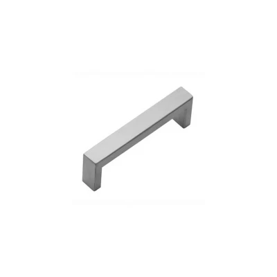 Afbeelding van Meubelgreep rechthoek 138mm boormaat 128mm geborsteld RVS
