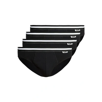 Afbeelding van DIM Ecodim Brief 4 PACK Slip, Heren, Maat: Medium, Black