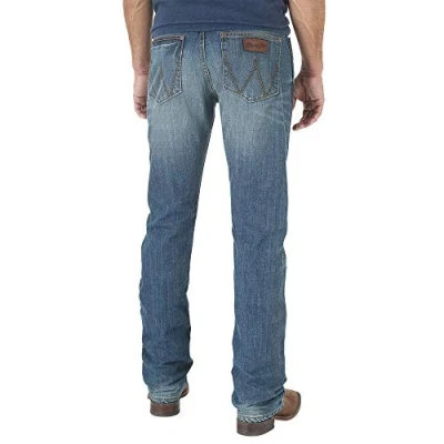 Afbeelding van Wrangler Heren Slim Rechte been Jean Retro Ceñido De Pierna Recta ر Jeans, Cottonwood, 33W / 36L