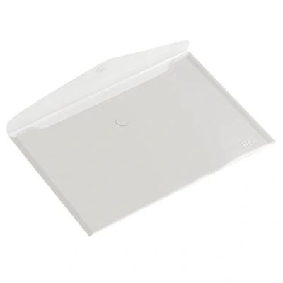 Afbeelding van HF2 190461 envelopmap A5 (verpakking van 10) transparante PP documenten, met klittenbandsluiting, horizontaal, wit