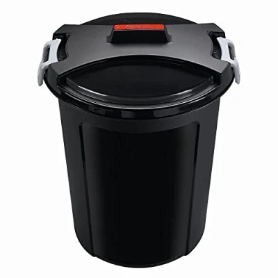Afbeelding van HEIDRUN Bidone Con Chiusure Lt 46 Nero 1463 S