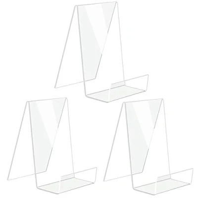 Afbeelding van 3 Pieces Boeken/Displaystandaard, Acrylic Clear Storage Rack, Book/Display Stand, Book Doorzichtige Plastic Boekenstandaard Voor Het Weergeven Van Boeken, Notebooks