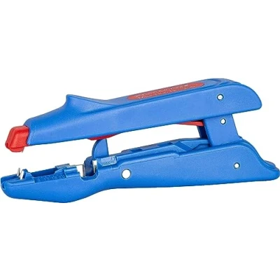 Afbeelding van WEICON TOOLS Mini Duo No. 150 automatische draadstripper met zijsnijder, Blauw, Rood, 160mm