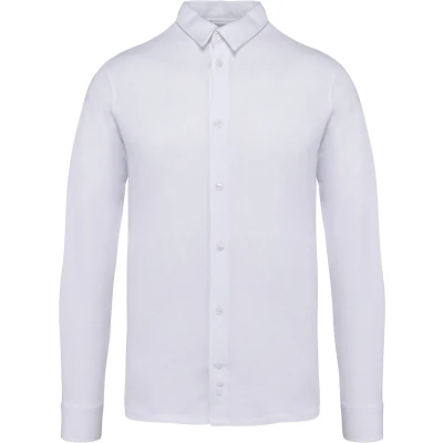 Afbeelding van Native Spirit Ecologisch herenoverhemd van jersey NS510 White