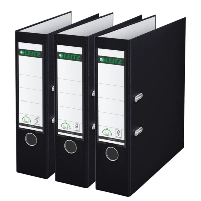 Afbeelding van Leitz 180 Ordner Kunststof 80 mm 3 stuks A4 Zwart