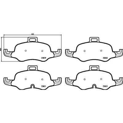 Afbeelding van Brembo Remblokset P 85 160