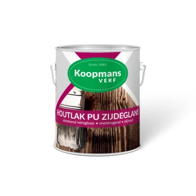 Afbeelding van Koopmans Houtlak PU Zijdeglans 0,25 ltr 233 middeneiken Huis &amp; Interieur