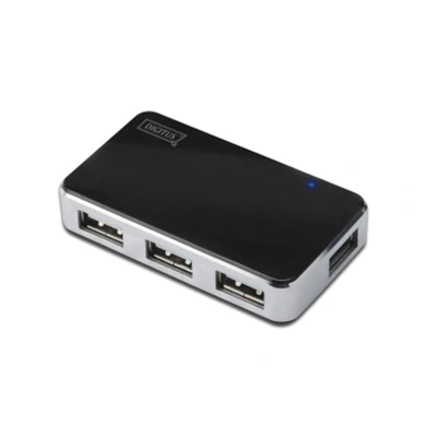 Afbeelding van Digitus DA 70220 USB 2.0 hub 4 poorten Zwart, Zilver