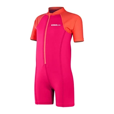 Afbeelding van Speedo Meisjes Learn to Swim Wetsuit Badpak, Cherry Pink/Coral, 6 9 M