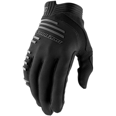 Afbeelding van 100% R Core Fiets handschoenen, zwart, afmeting L voor man