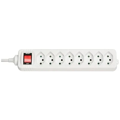 Afbeelding van Lindy 73169 Binnen 8AC outlet(s) Wit power uitbreiding