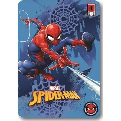 Afbeelding van Spiderman fleece deken blauw / rood Spider Man plaid 140 x 100 cm.