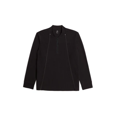 Afbeelding van G STAR Tweeter HALF ZIP Longsleeve, Heren, Maat: Large, Dk black