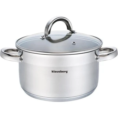 Afbeelding van Klausberg 7126 kookpan met deksel 6,0L 24 cm