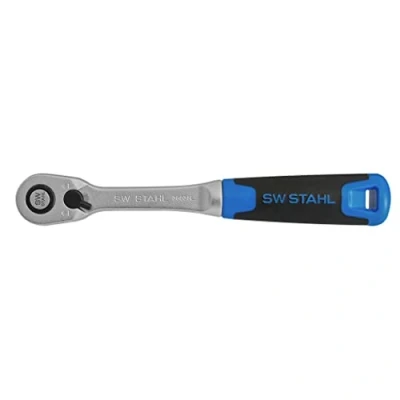 Afbeelding van SW Stahl 06038L omschakelratel 3/8 inch I fijnvertand met 72 tanden tot 310 Nm smalle ratel chroom vanadiumstaal