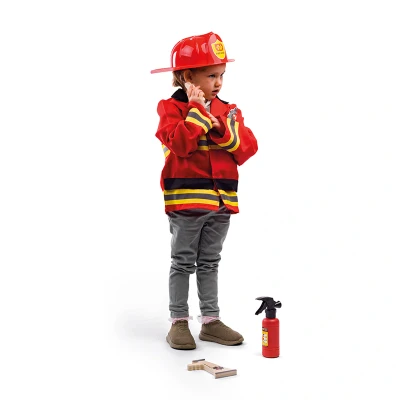 Afbeelding van Bigjigs verkleedkleren met accessoires Brandweer