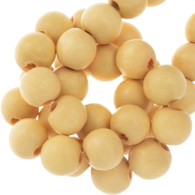 Afbeelding van Houten Kralen Intense Look (10 mm) Golden Haze (80 stuks) Dreambeads