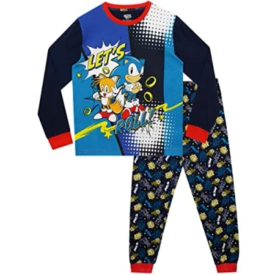 Afbeelding van Sonic The Hedgehog Jongens Pyjama&#039;s Blauw 152