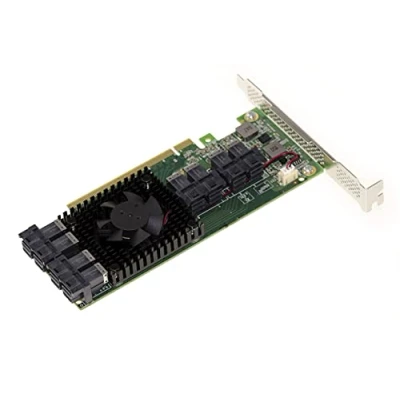 Afbeelding van KALEA INFORMATIQUE PCIe 3.0 x16 kaart voor 8 SSD U.2 NVMe (U2 NGFF) of x4 poorten. Multi Host Switch Card. PLX PEX 8749 High en Low Profile Chipset