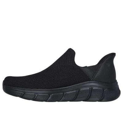 Afbeelding van Skechers Heren Handsfree Slip ins BOBS B Flex Resilient Edge Sneaker, Zwart textiel, 10 UK, 45 EU