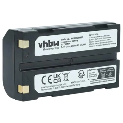Afbeelding van vhbw Li Ion batterij 2600mAh (7.4V) voor camera camcorder video Pentax Ei D LI1 zoals Li1, C8872A.