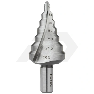 Afbeelding van Rotec Trappenboor 5,0 28,0mm HSS (1 Stuks)