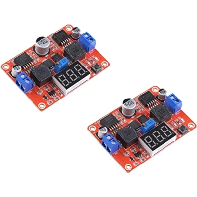 Afbeelding van 2pcs Digitale Display DC Step Up Down Buck Boost Converter LM2577S LM2596S