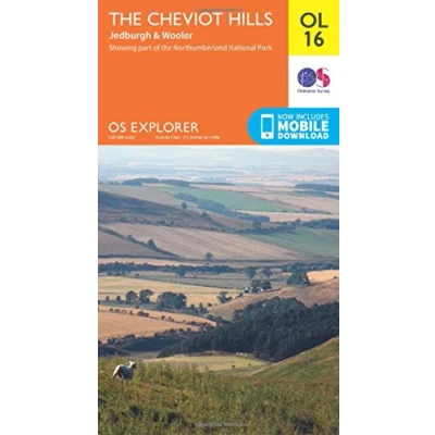 Afbeelding van The Cheviot Hills, Jedburgh &amp; Wooler: OL 16