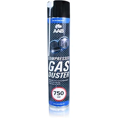 Afbeelding van AABCOOLING AAB Compressed Gas Duster 750ml Computerstofbus voor het reinigen van computer , toetsenbord en andere kantoorapparatuur, toetsenbordreiniger, luchtblazer, toetsenbordspray, persluchtprimer, pc stofdoek