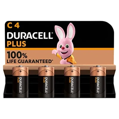 Afbeelding van Duracell Batterij Plus Baby C (LR14) 1,5 V in verpakking van 4