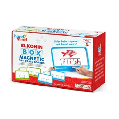 Afbeelding van Wisbordjes magnetisch met foneem/grafeem frames (4 stuks)