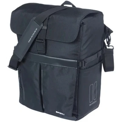 Afbeelding van Basil Move fietsschoudertas MIK Studs, 15L, zwart