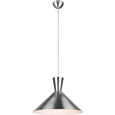 Afbeelding van Reality LED Hanglamp E27 Fitting 1 lichts Rond Nikkel Aluminium Ø˜35cm