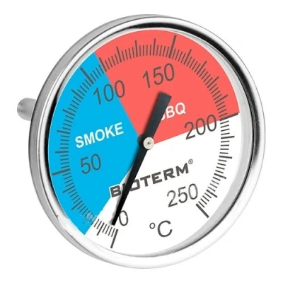 Afbeelding van Browin 101200 thermometer voor BBQ/rookovens, roestvrij staal, 0 C + 250 C, 70 mm