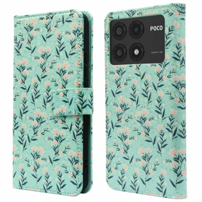 Afbeelding van Xiaomi Poco X6 Pro Hoesje Kunstleder iMoshion Bookcase Blauw Telefoonhoesje