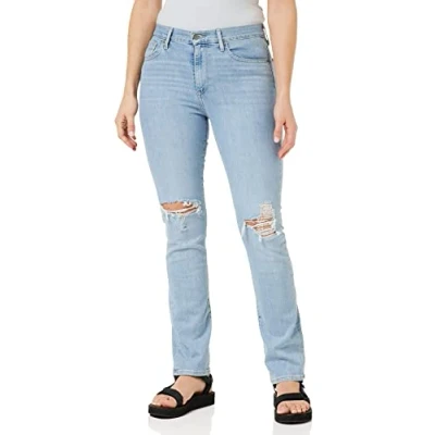 Afbeelding van Levi&#039;s Dames 724 High Rise Straight Jeans, Mind My Business, 28W / 32L