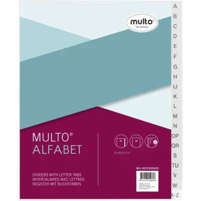 Afbeelding van Multo Tabbladen Uit Kunststof, Voor Ft A5, 17 Gaatsperforatie Tabblad