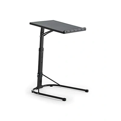 Afbeelding van KG KitHome Bijzettafel met verstelbare hoogte, 43 x 63/68/73 cm, zwart, multitable