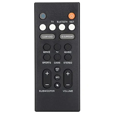 Afbeelding van Soundbar afstandsbediening, Afstandsbediening ABS Duurzame Vervangingscontroller voor Luidsprekers YAS‑209 YAS‑109