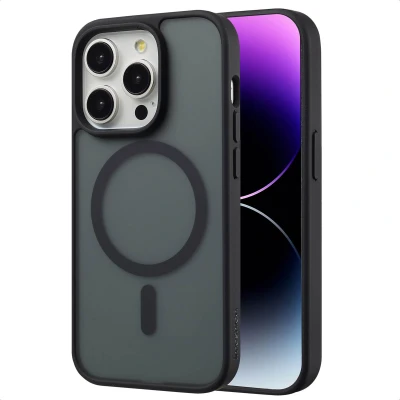 Afbeelding van Apple iPhone 14 Pro MagSafe Hoesje Kunststof imoshion Hardcase/Backcover Zwart Telefoonhoesje