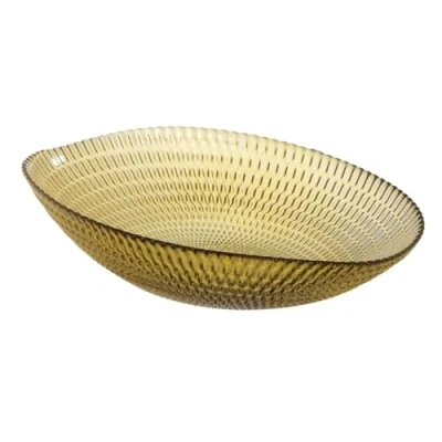 Afbeelding van Middenstuk Geel Kristal 21 x 6,5 cm