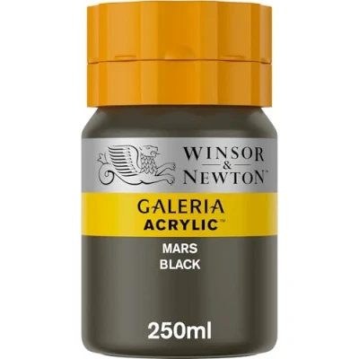 Afbeelding van Winsor &amp; Newton Galeria Acrylverf 250ml Mars Black