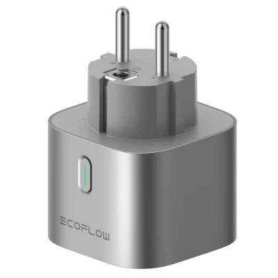 Afbeelding van ECOFLOW Smart Plug, WiFi aansluiting, energieverbruik bijhouden en auto. energietoewijzing, compatibel met afstands spraakbediening in app, werkt Matter compatibele Home systemen