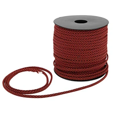 Afbeelding van MAGT paracord 50 m rood, 4 mm dik 7 core Rescue bindtent sleutelkoord campingtouw voor het weven van armbanden buiten (rood)