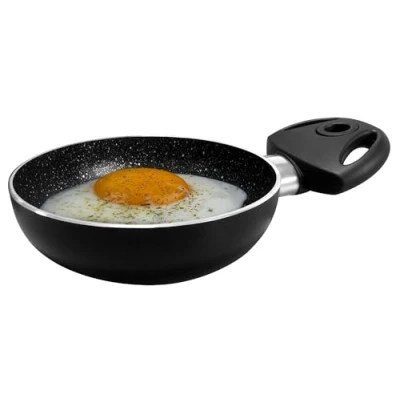 Afbeelding van Pensofal Pen 8501 B Biostone Eierpan 1 Zijgreep Diameter 14 Cm, Zwart