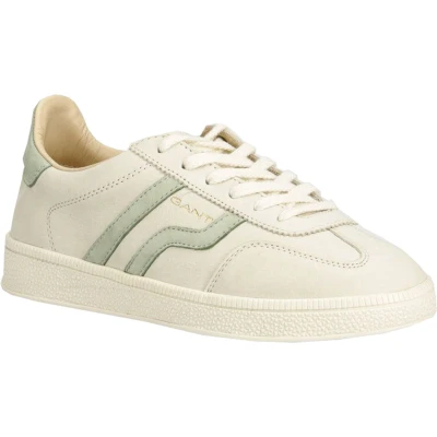 Afbeelding van GANT Cuzima Sneakers laag, Dames, Maat: 37, White/ light green Leer