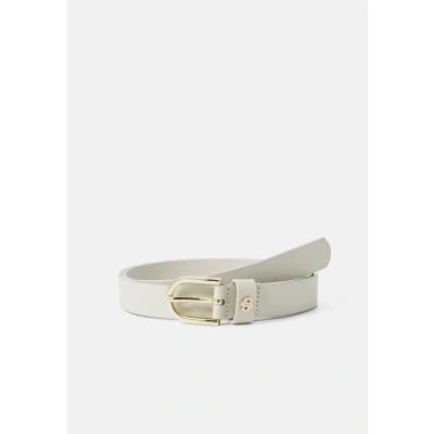 Afbeelding van HUGO BOSS dames Scarlet riem van leer in de kleur Gebroken wit, maat: 75 cm