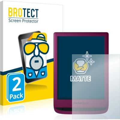 Afbeelding van BROTECT (2 Stuks) Antireflecterende Beschermfolie voor PocketBook Touch Lux 5 Anti Glare Screen Protector, Mat, Ontspiegelend