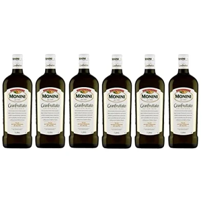 Afbeelding van 6x Monini GranFruttato Olio extra Vergine di Oliva Native olijfolie 1 liter